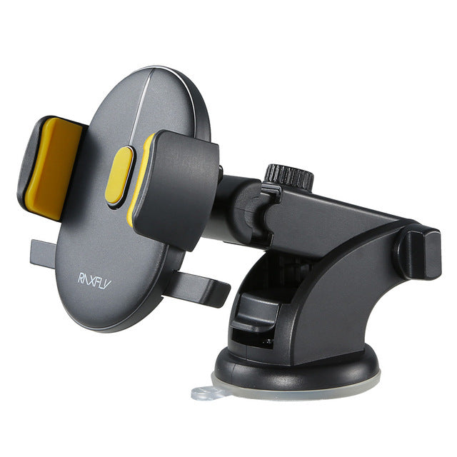 Telescopic Car Phone Holder with Suction Cup – Adjustable Dashboard Mount