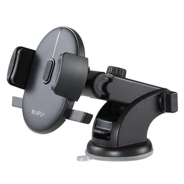 Telescopic Car Phone Holder with Suction Cup – Adjustable Dashboard Mount