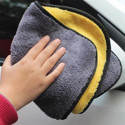 Two-Color Double-Sided Car Cleaning Towel – Dual-Use Wash and Dry Towel for Car Care