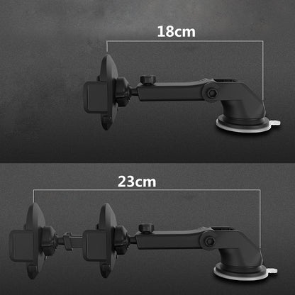 Telescopic Car Phone Holder with Suction Cup – Adjustable Dashboard Mount