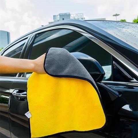 Two-Color Double-Sided Car Cleaning Towel – Dual-Use Wash and Dry Towel for Car Care
