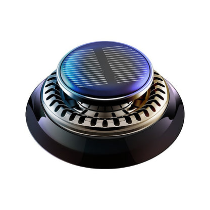 Portable Kinetic Car Air Freshener – Solar Powered Double Ring Rotating Fragrance Diffuser