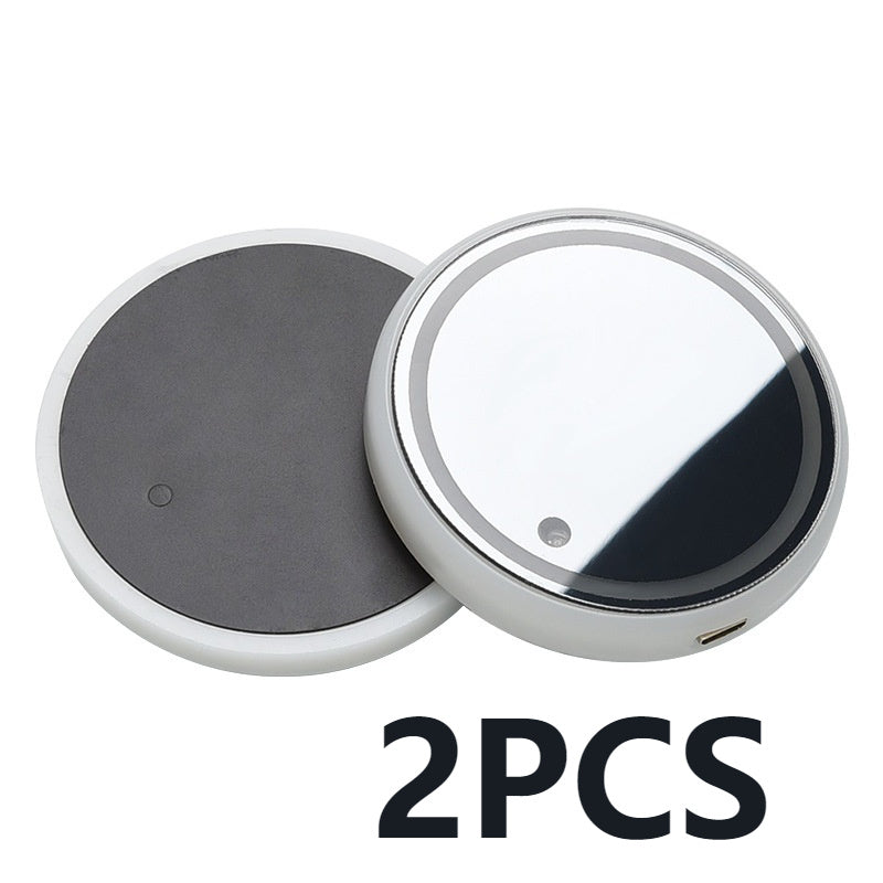 Colorful LED Cup Holder Coaster – Solar & USB Charging, Non-Slip Ambient Light for Car