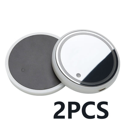 Colorful LED Cup Holder Coaster – Solar & USB Charging, Non-Slip Ambient Light for Car